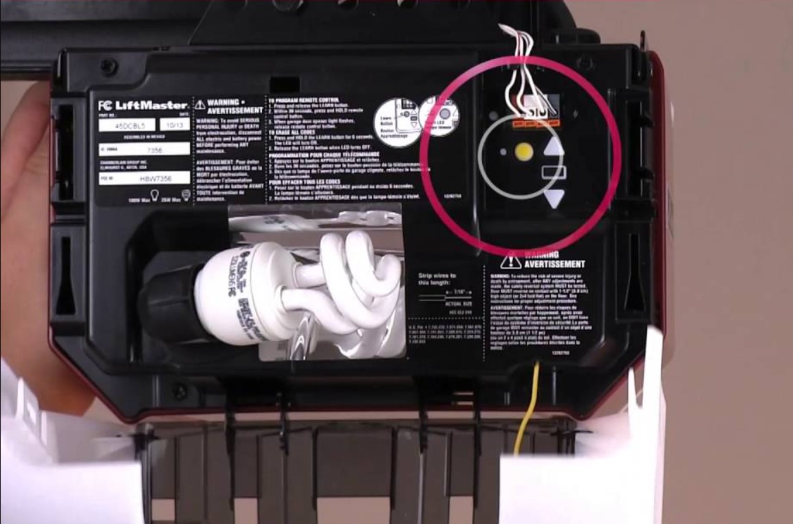 reset garage door