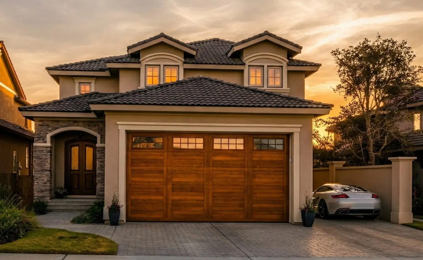 wood automatic garage door in houston wood automatic garage door in houston
